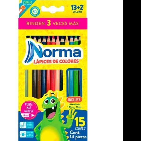 COLORES ESTUCHE C15 L. NORMA REDONDO 555803 EST.123